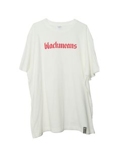 blackmeansスポットアイテム ROGO TEE    "WHITE"