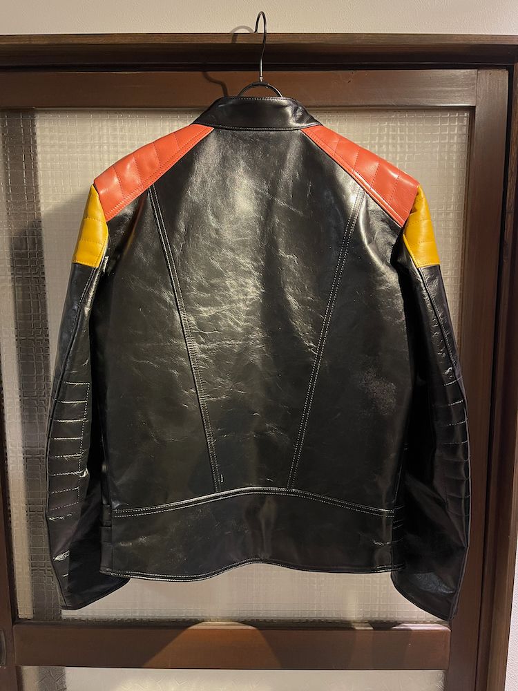 945-78TJ02-1 / 切り替え ライダースジャケット（BLACKベース）
