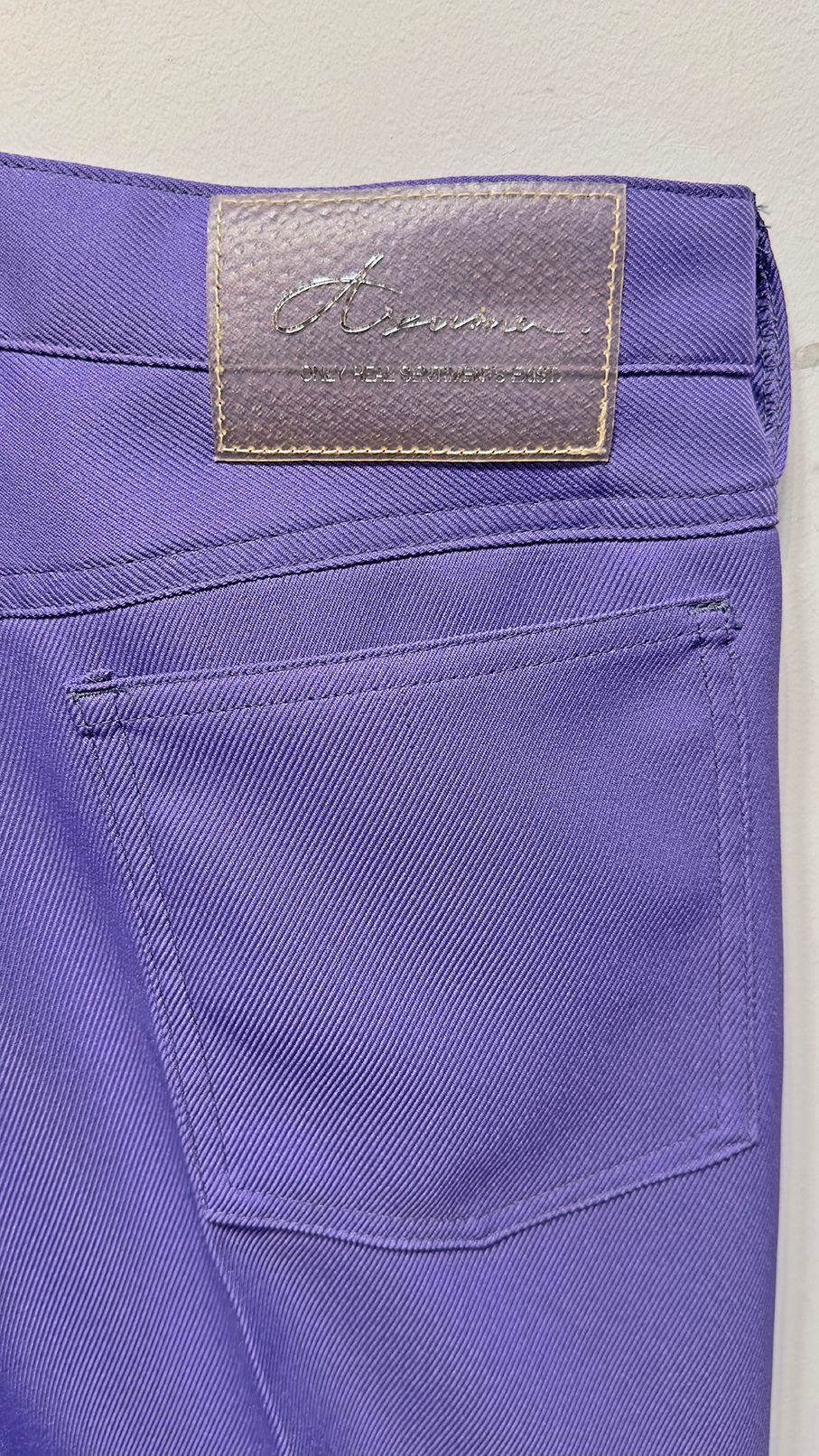 WESTERN WRANCHER DRESS PANTS / ポリエステルツイル パンツ (Black, Purple)