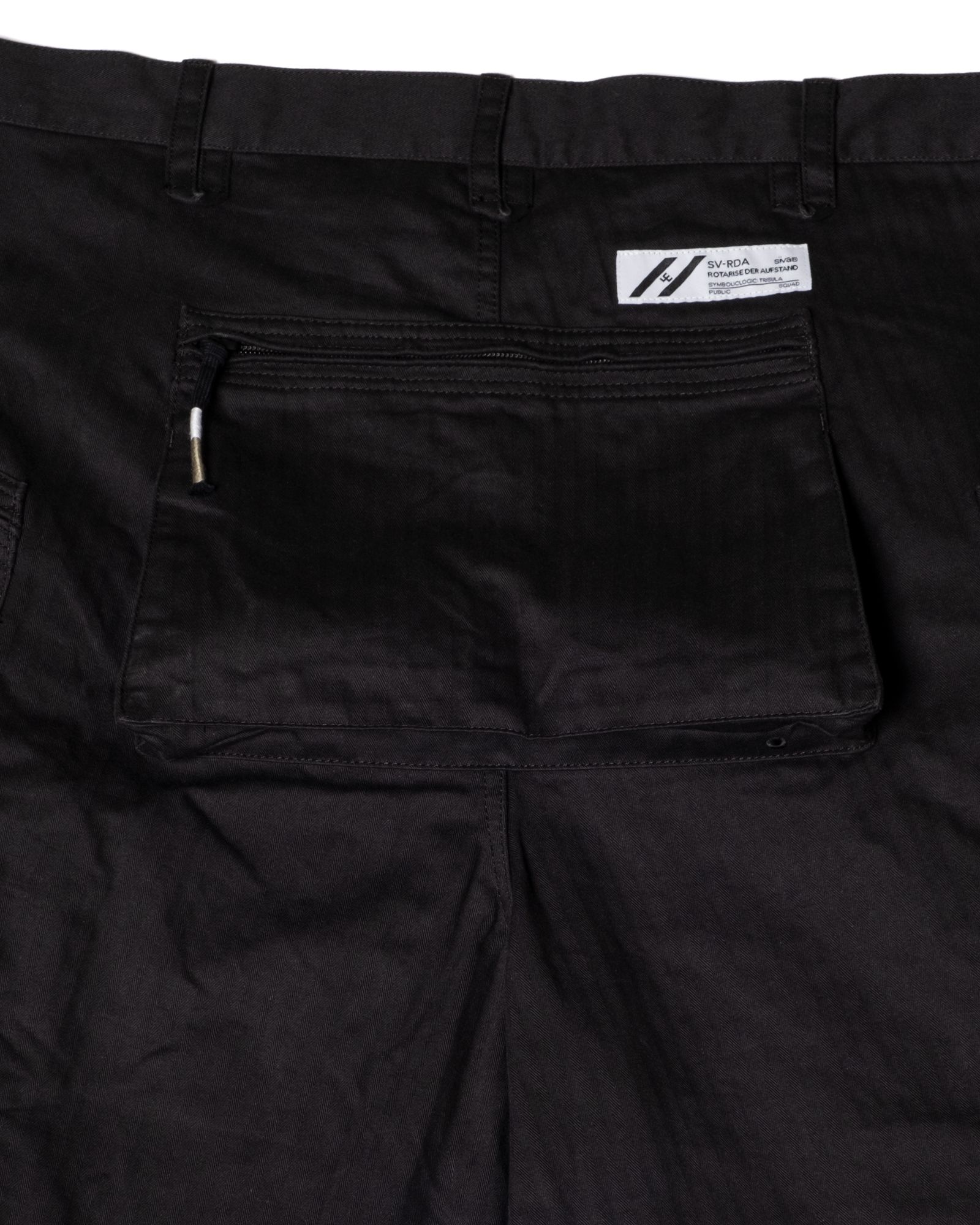 「予約商品」P-44 FRINGE SHORT PANTS / col: BLACK