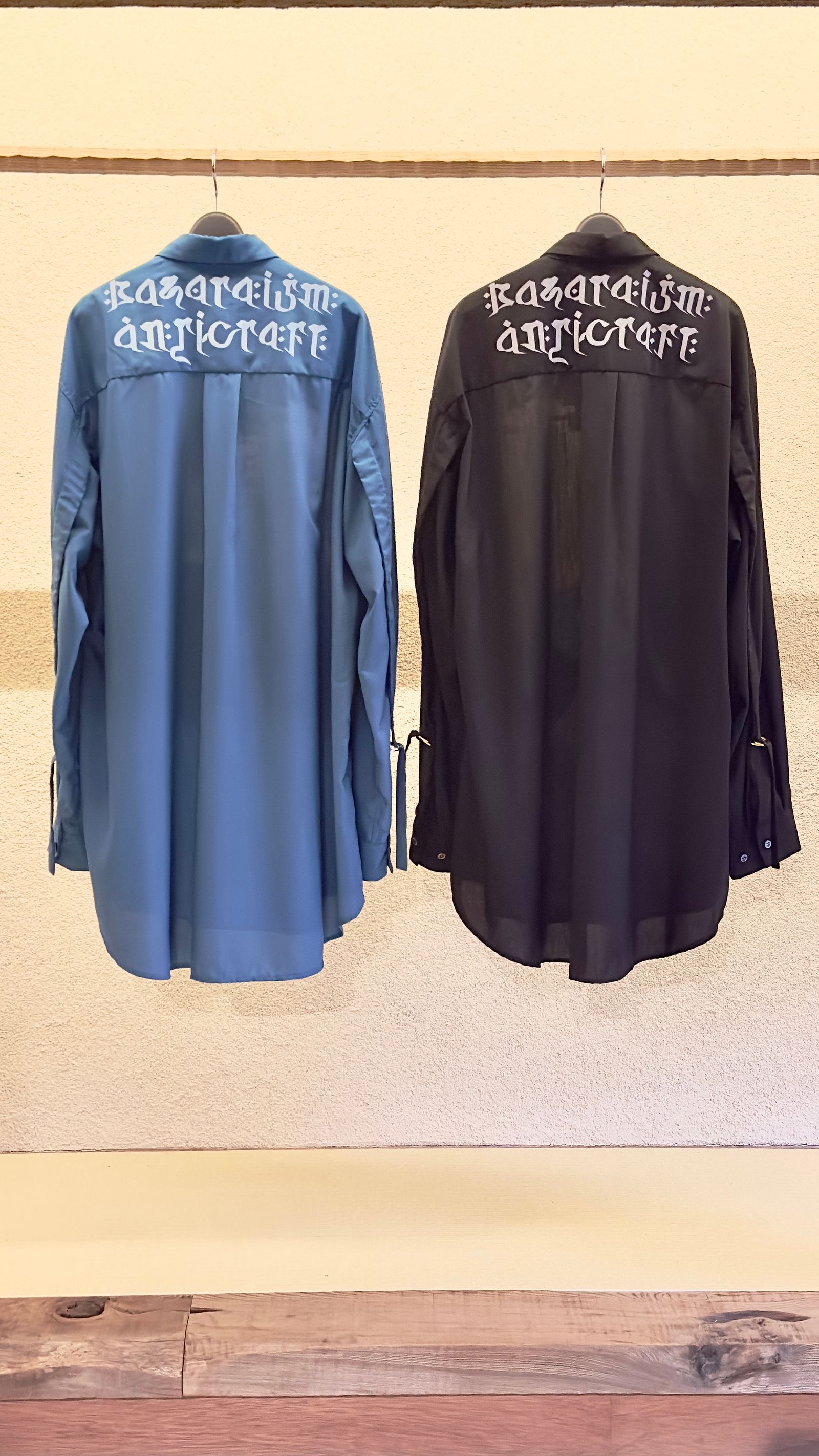 × 天明屋尚「剣神」「槍神」BIG SHIRT / シャツ (BLACK,GREEN)
