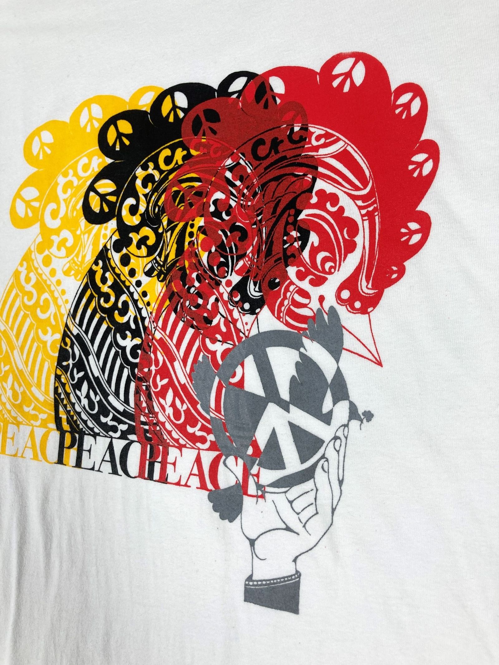 「予約商品」three peace simbol S/S T-shirt "white"