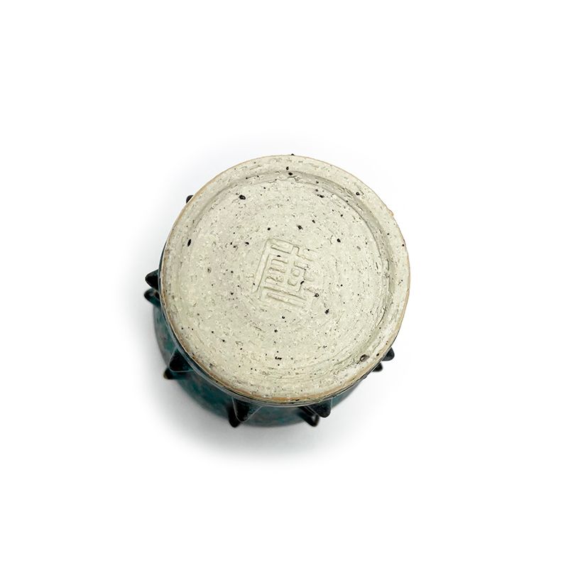 CORN STUDS BEERCUP "TURQUOISE" -陶器タンブラー-