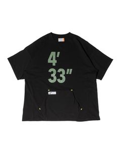 「予約商品」KANGAROO-POCKET WIDE TEE / col: BLACK