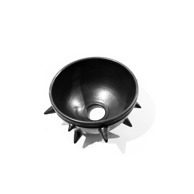 THORN STUDS POT(S)  "BLACK" -陶器鉢-