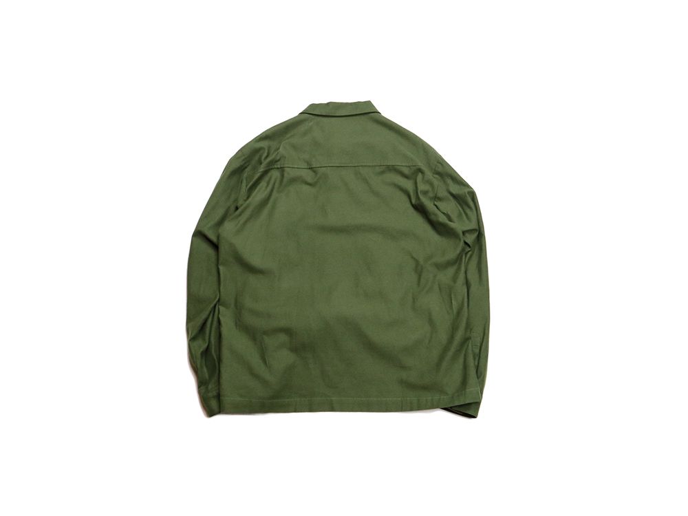 MOLESKIN PLEATS SHIRTS (OLIVE)