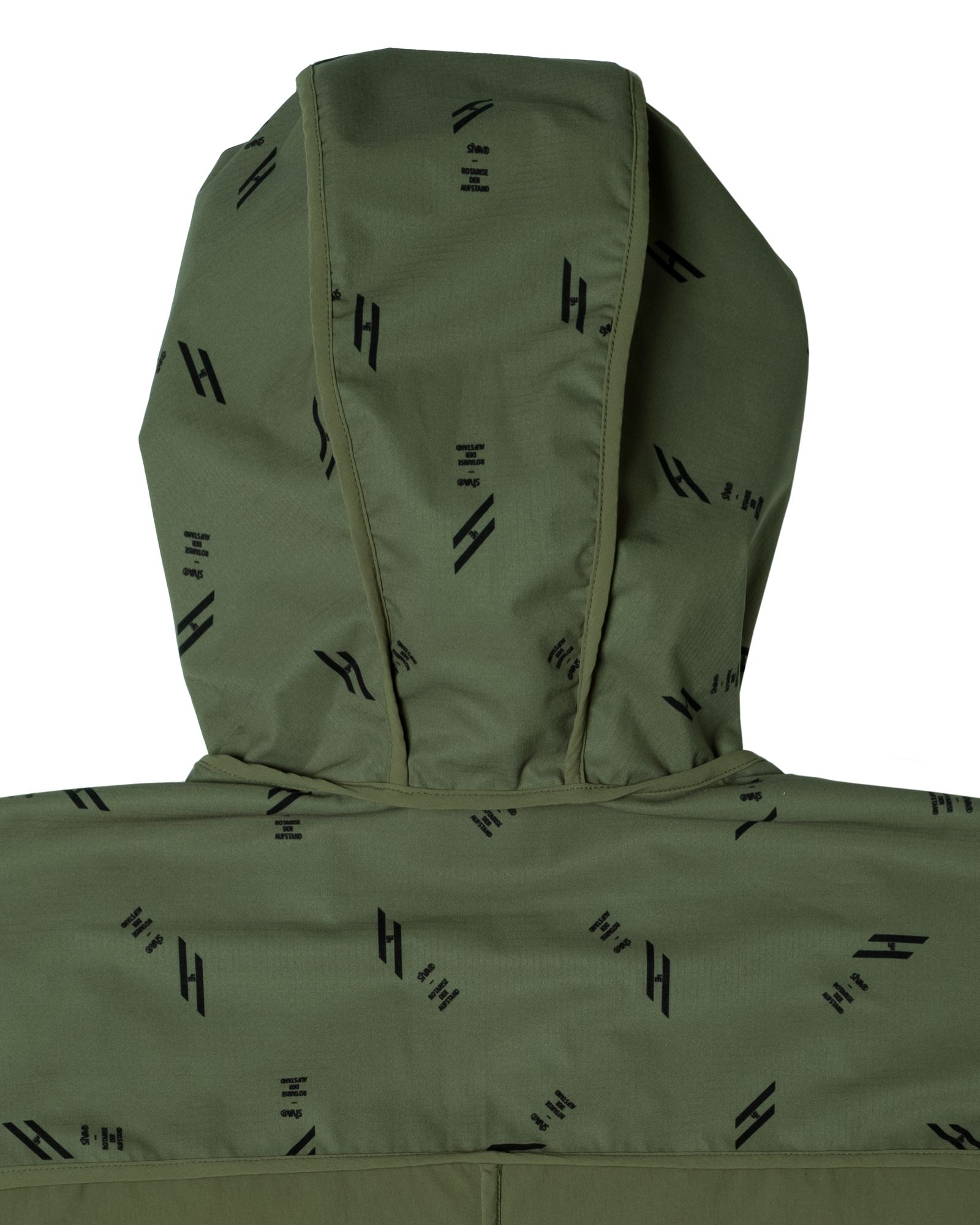 「予約商品」DOT-AIR PIPING OVERSIZED LONG HOODIE / col: KHAKI