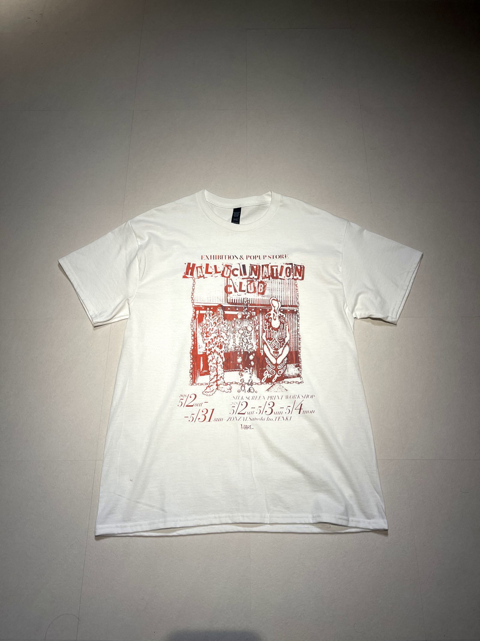 【一点もの】HALLUCINATION CLUB / Tシャツ 06 (ZONZAI, Satoshi Ito, TENKI)