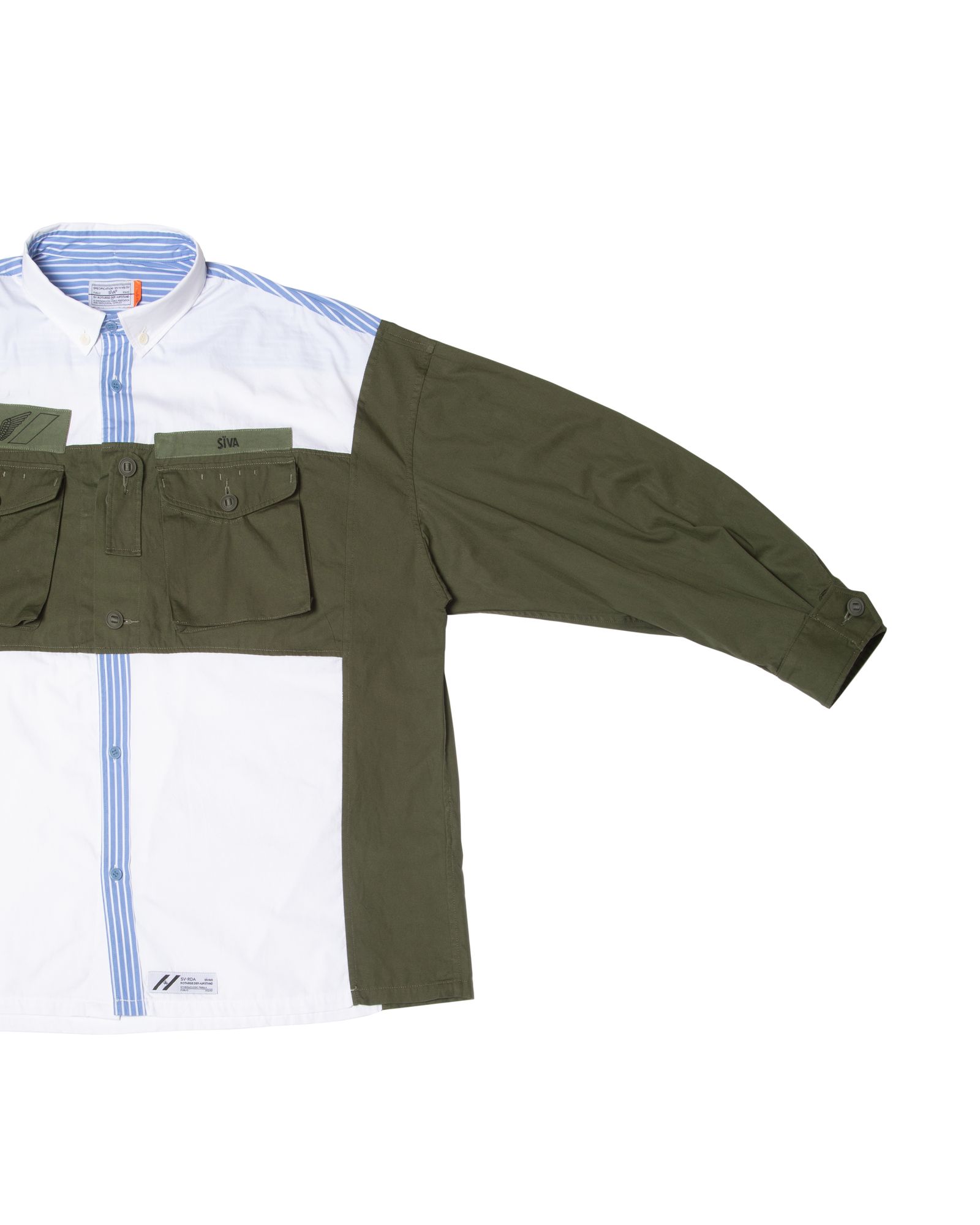 「予約商品」PASTED SOLDIER95 BUTTONDOWN OVERSIZED SHIRTS / col: OD