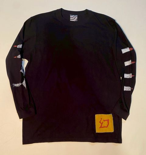 【受注生産】HALLUCINATION CLUB "CANDLE" LONG SLEEVE BLACK (satoshi ito)