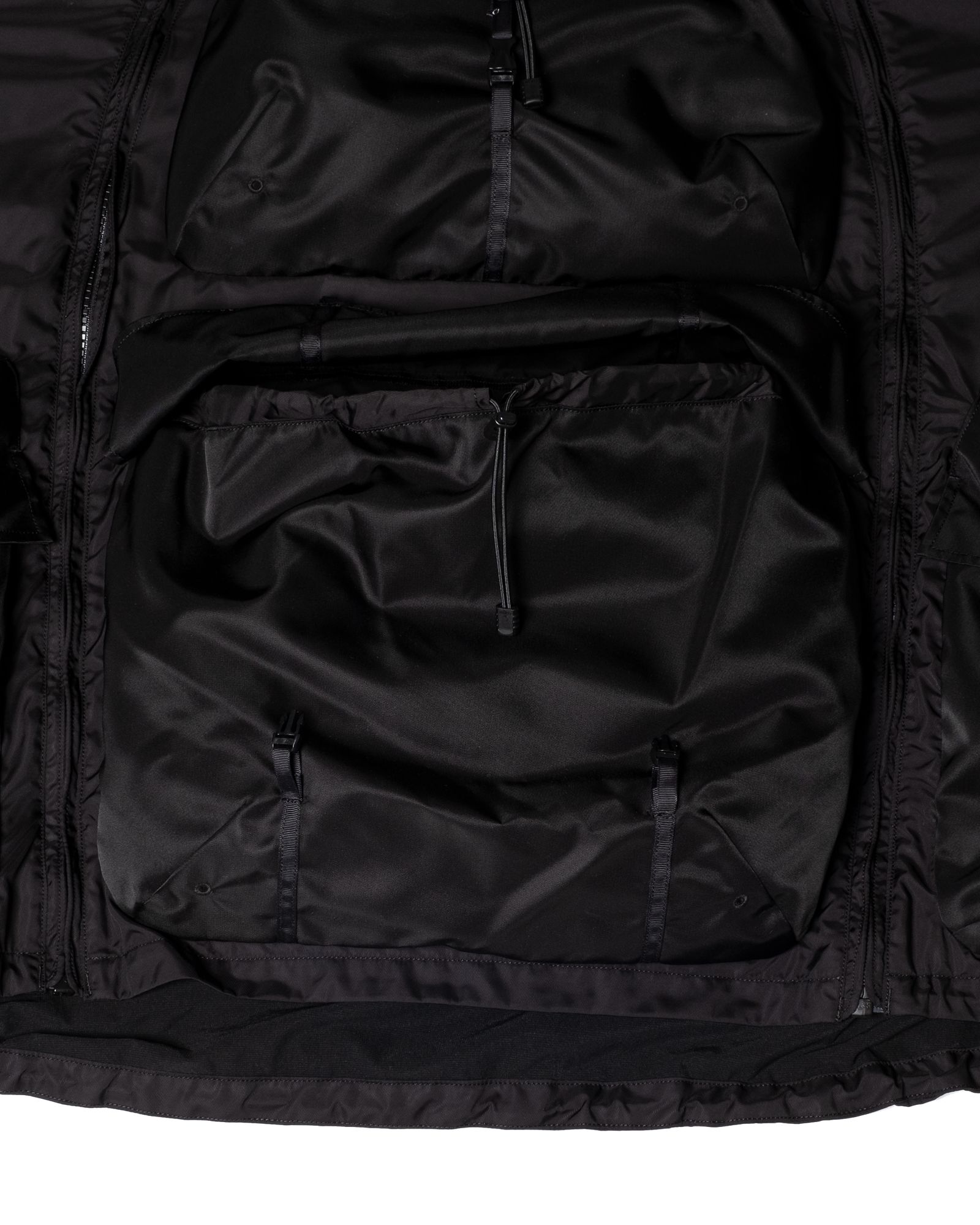 「予約商品」ALICE-PACKS W-ZIPPER WIDE HOODED JACKET / col: BLACK