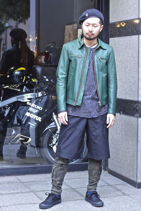 革ジャンいい感じジャン