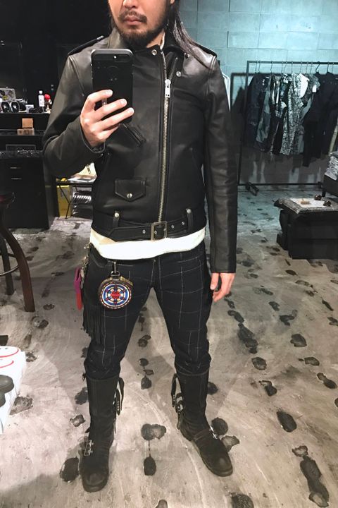 今日はこのライダースが一番カッコイイ