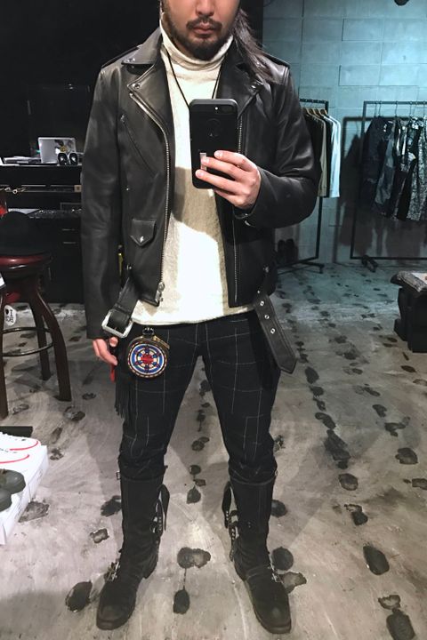 今日はこのライダースが一番カッコイイ