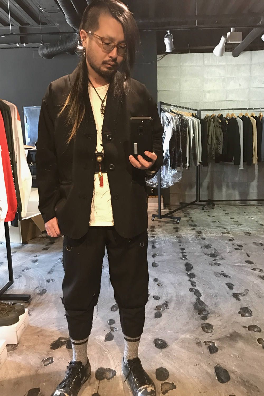 BLACKMEANS ウール地セットアップ買いまして