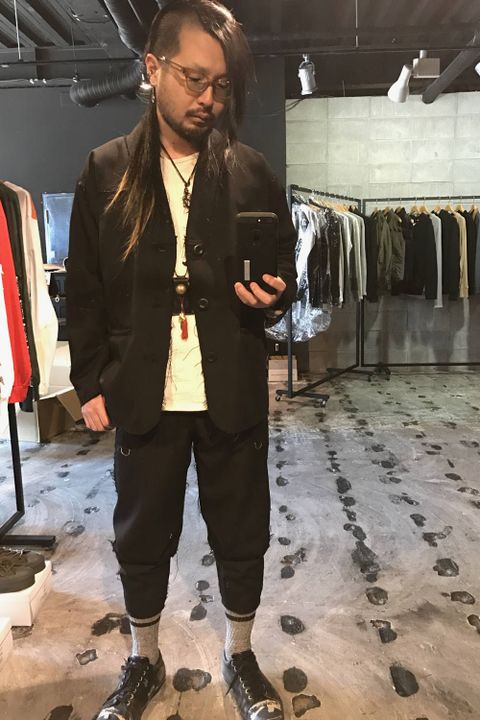 BLACKMEANS ウール地セットアップ買いまして