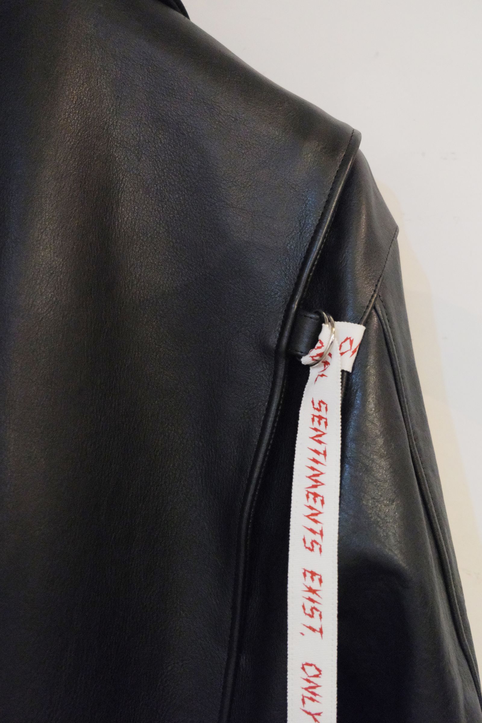 HAORI RIDERS JACKET / レザーハーフコート