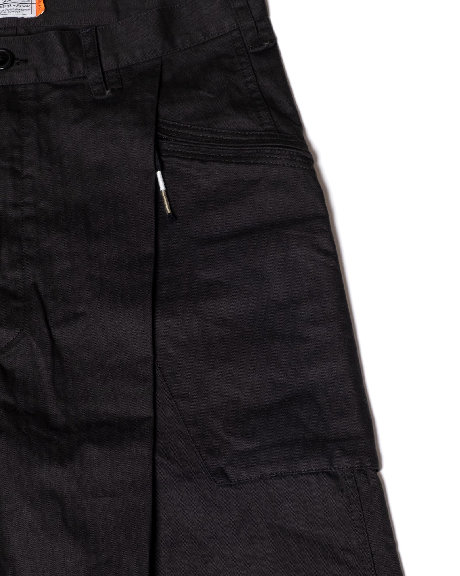 「予約商品」P-44 FRINGE SHORT PANTS / col: BLACK