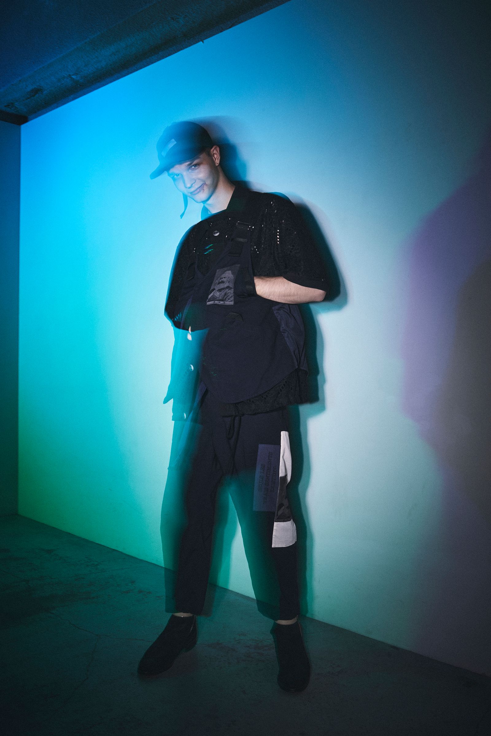 K.MARX FLIP TAPERED PANTS / テーパードパンツ (BLACK,NAVY)
