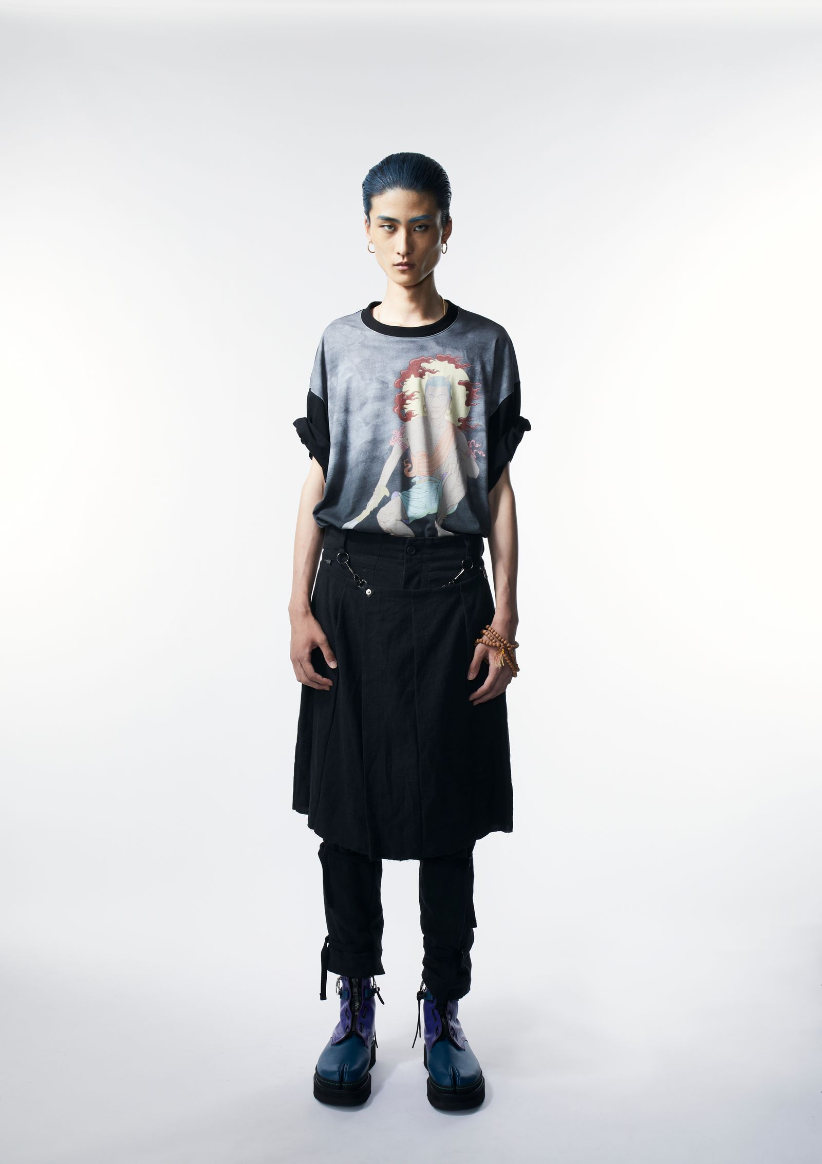 Azuma - TATTUKE BONAGE SKIRT PANTS / ボンテージパンツ (BLACK,GRAY