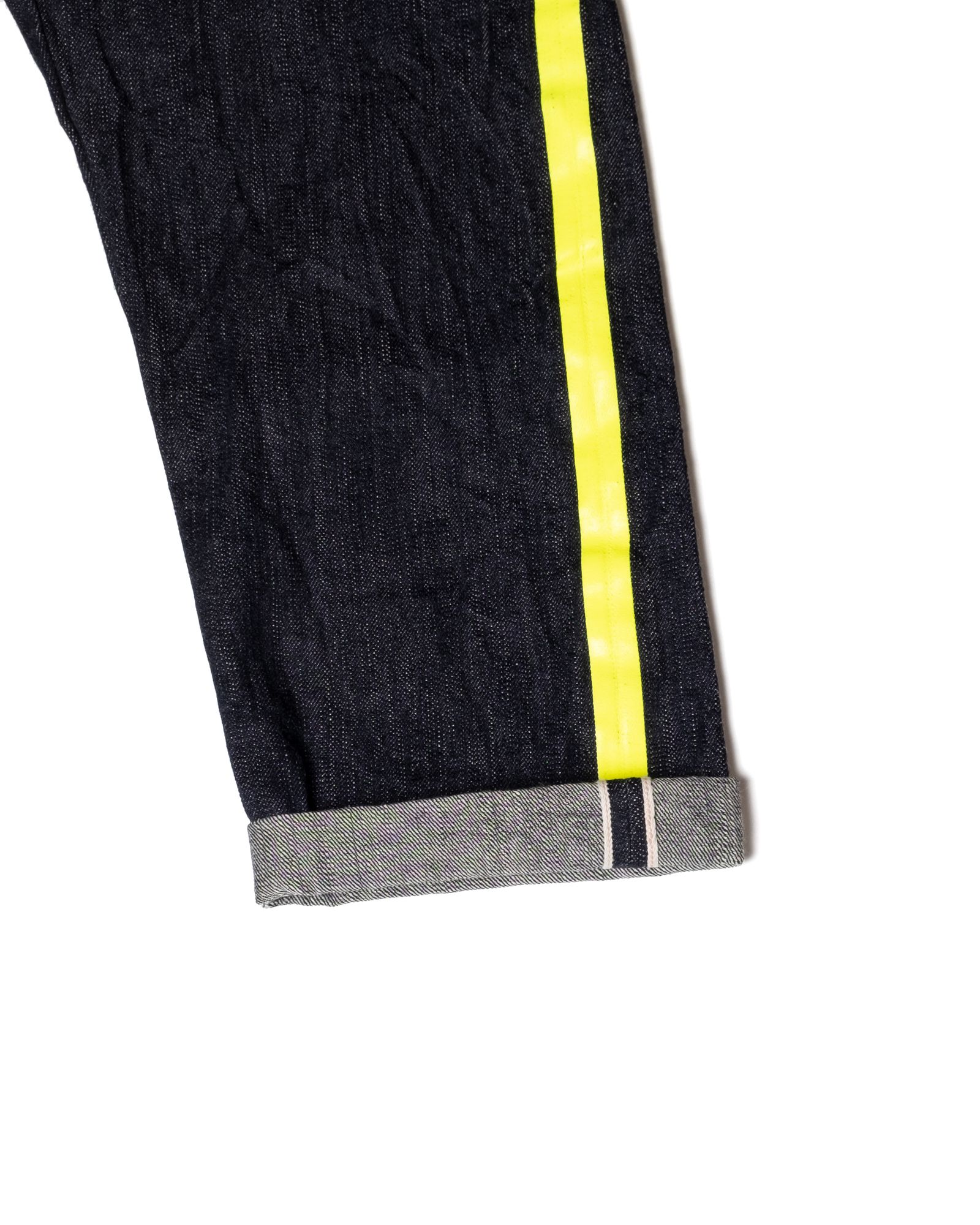 「予約商品」TARTAN-CHECK LOWER-LEG DENIM PANTS / col: TARTAN CHECK X INDIGO