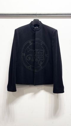 HENDRIX’S EMBROIDELY JACKET / スタンドカラー ジャケット (Black, Charcoal Gray)