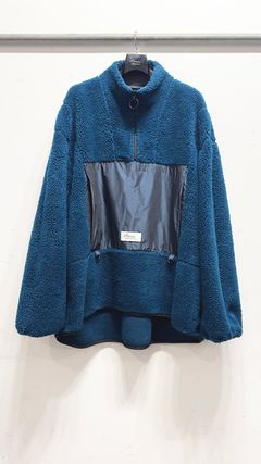 BOA HIGH NECK PULLOVER / ビッグサイズ ボア ハイネックプルオーバー (Black, Top Gray, Turquois)