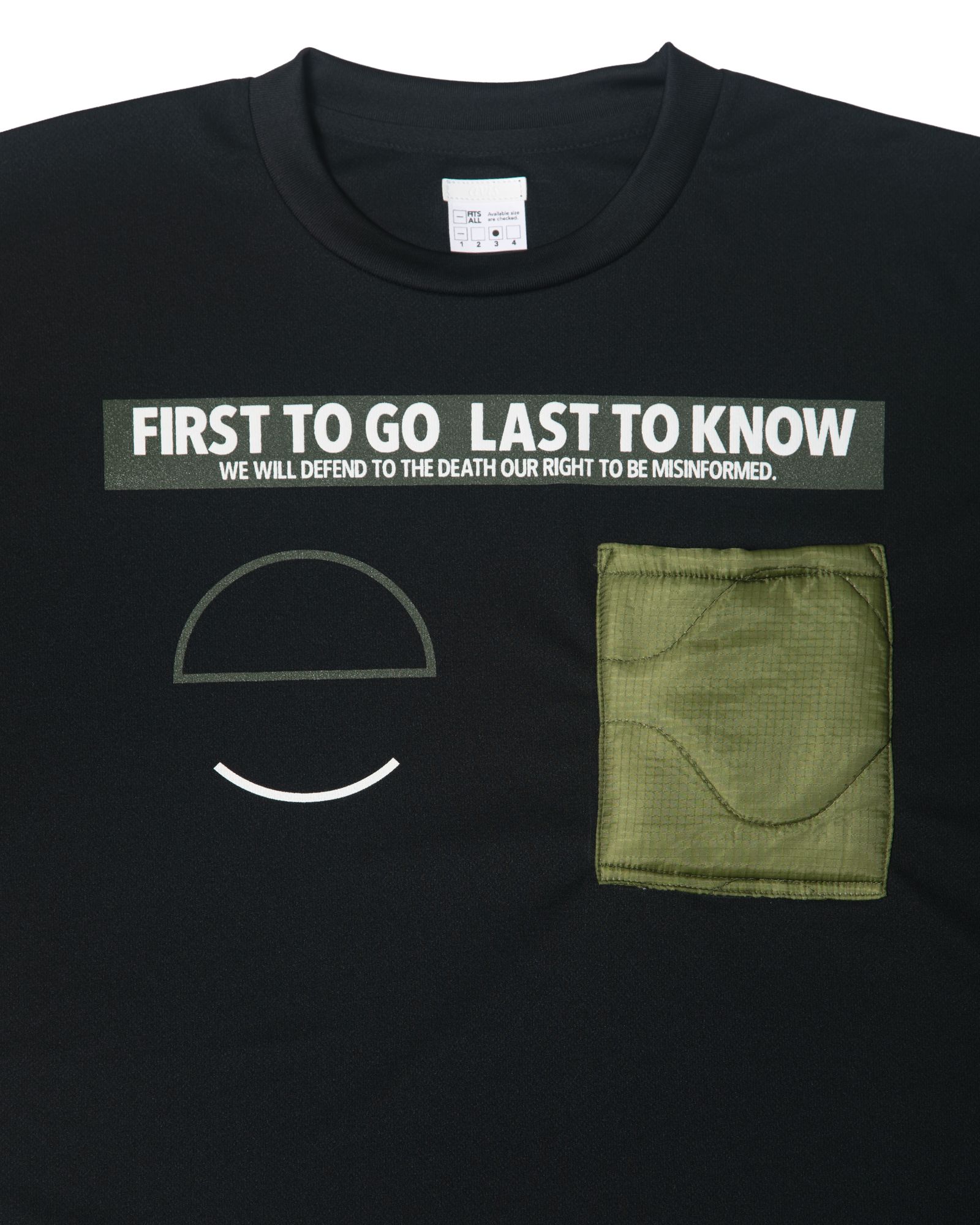 FTG-FTK POCKET WIDE DRY TEE / col: BLACK