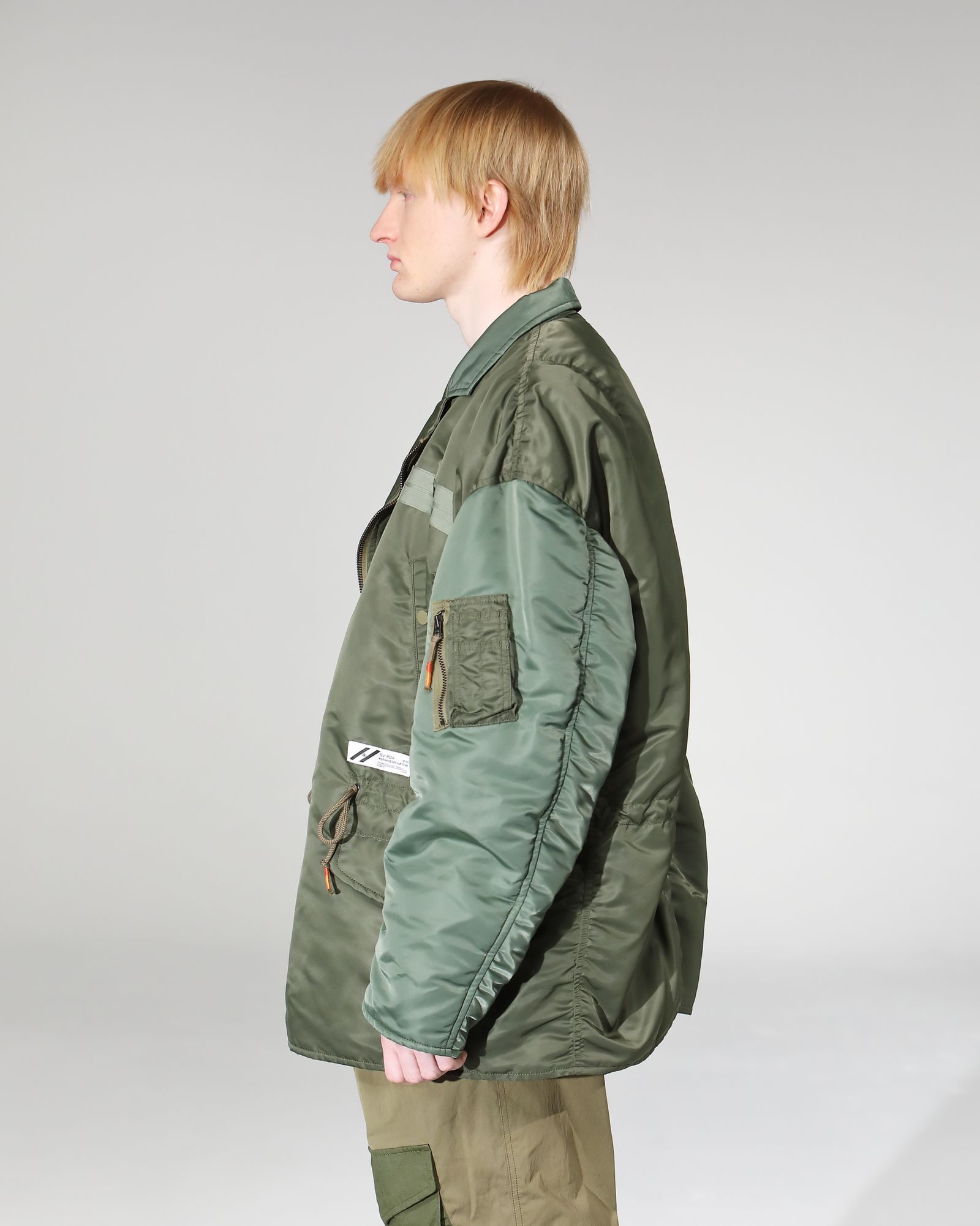 SÏVA - MA-1 FLIGHT DOUBLE-JACKET # c/OD | HAZE