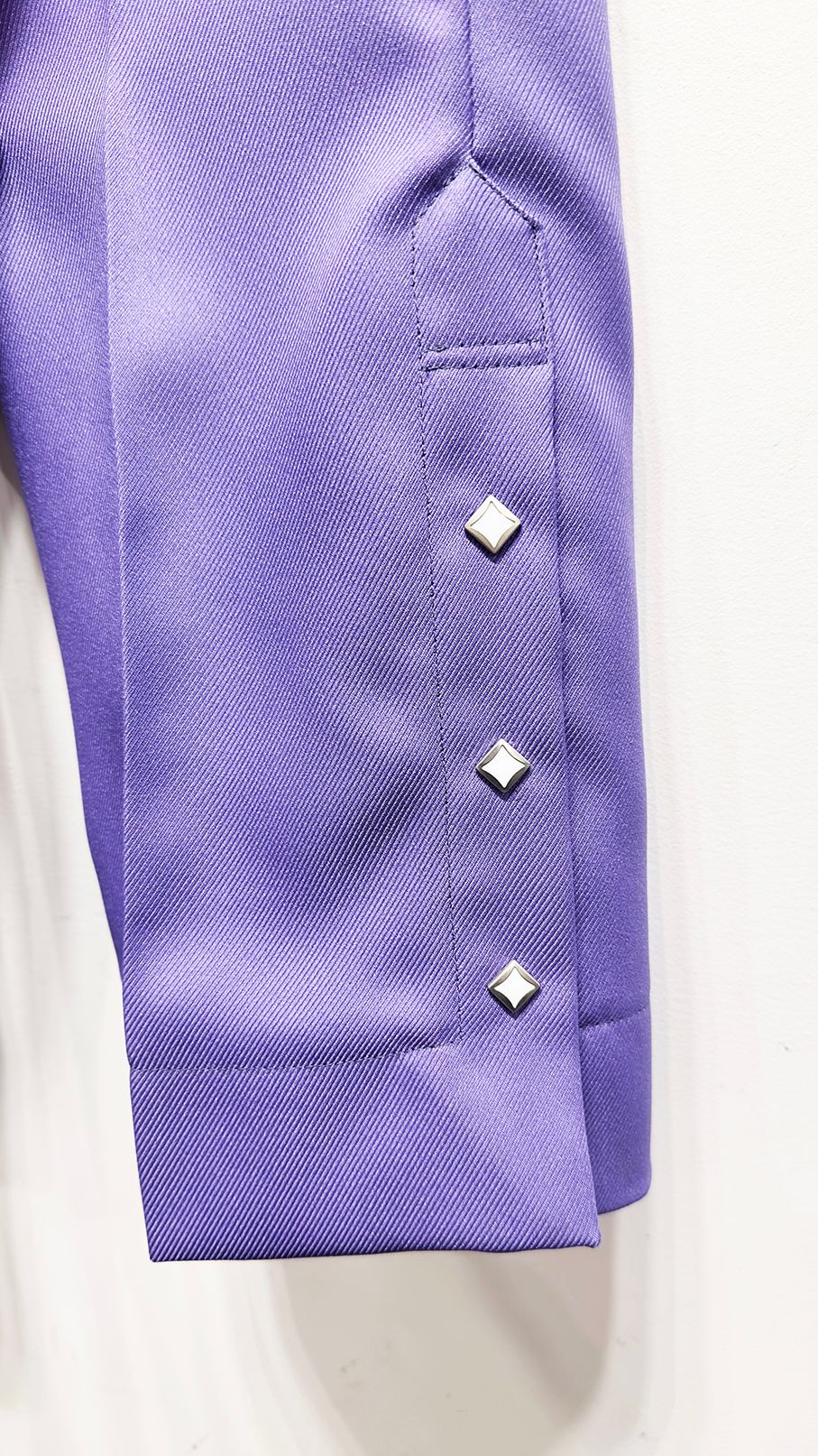 WESTERN WRANCHER DRESS PANTS / ポリエステルツイル パンツ (Black, Purple)