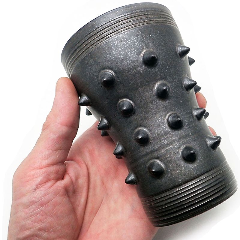 CORN STUDS BEERCUP "BLACK" -陶器タンブラー-