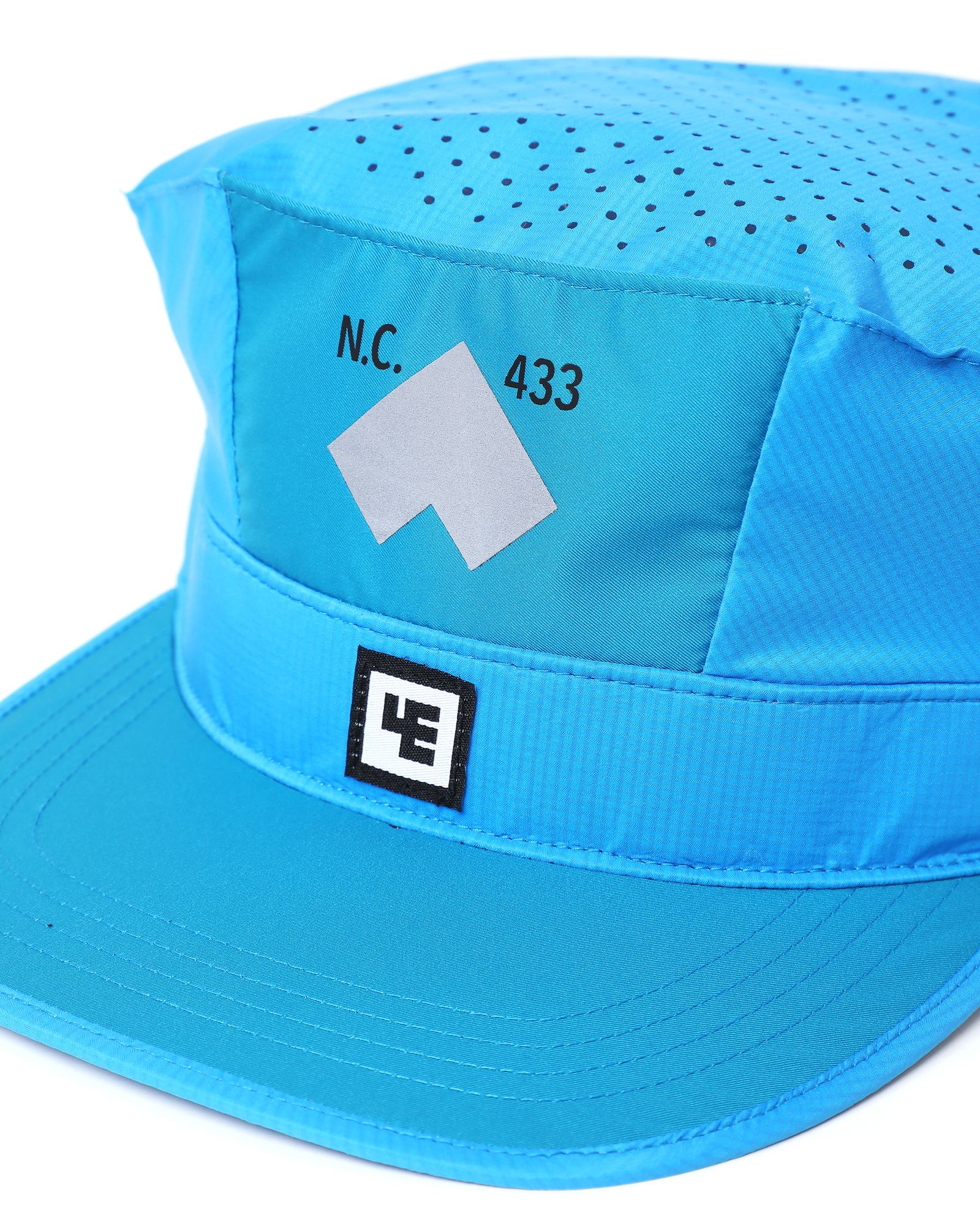 PUNCHING-HOLE BDU CAP # c/AQUA BLUE