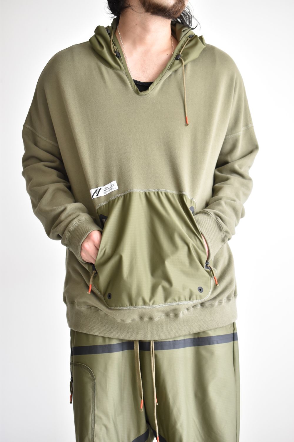 DRAW CODE HOODED PULL JERSEY c/#2 OD