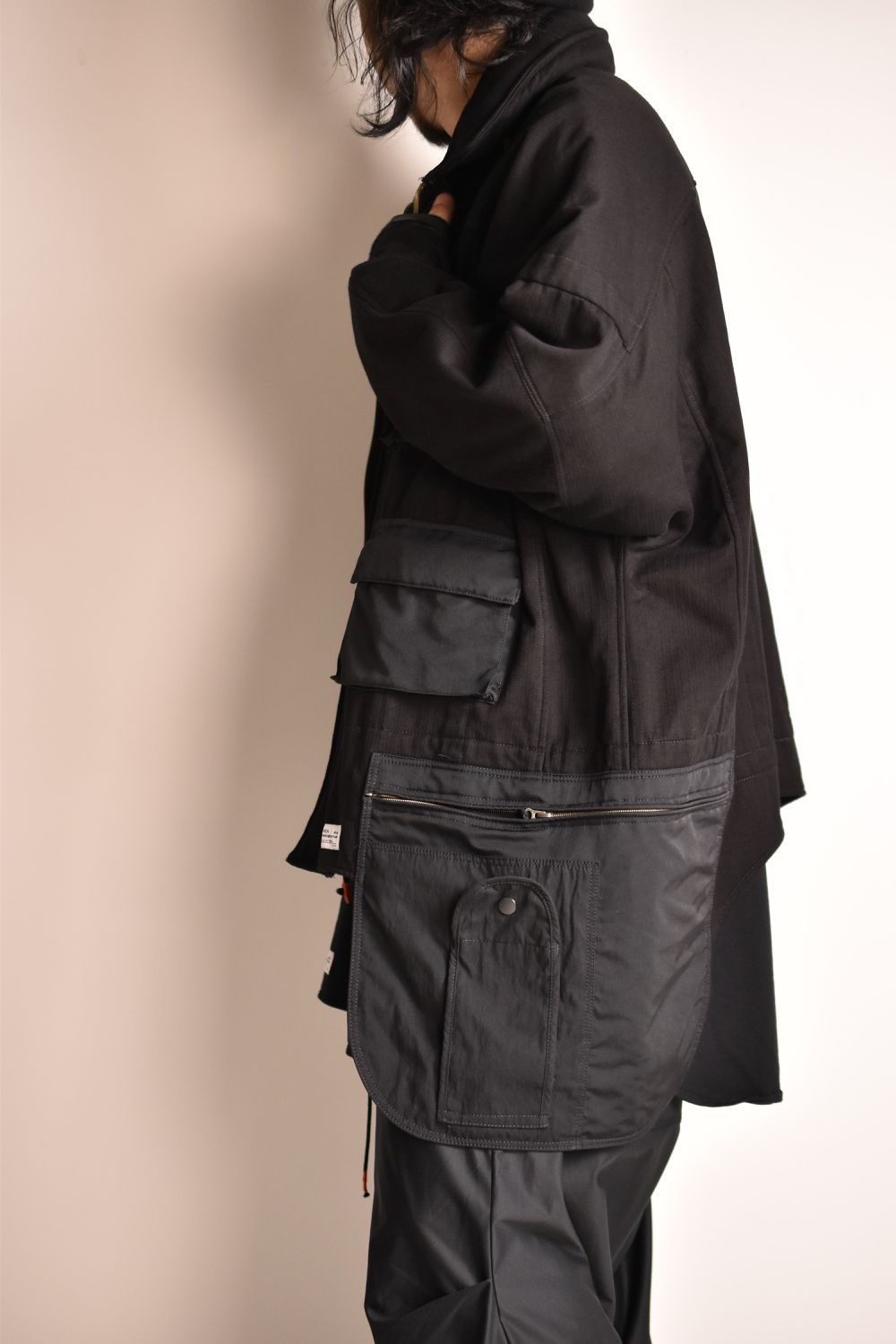 AIRBORNE SMOCK JUMP WIDE JACKET c/#1 BLACK