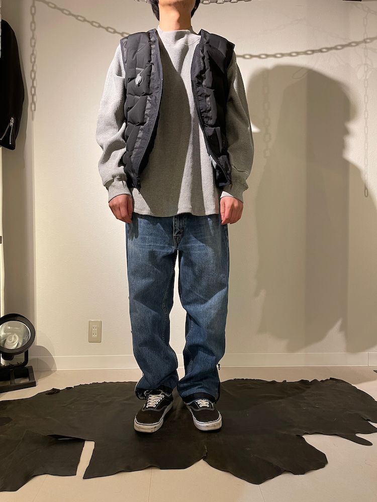 THE DEFORMED ADJUSTABLE THRIFTING DENIM 550 [FIGURE PROTO] / リメイク デニムパンツ（INDIGO）