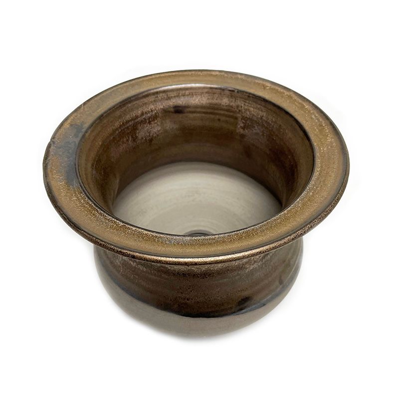 CONSTRICTION POT(L)   -陶器鉢-