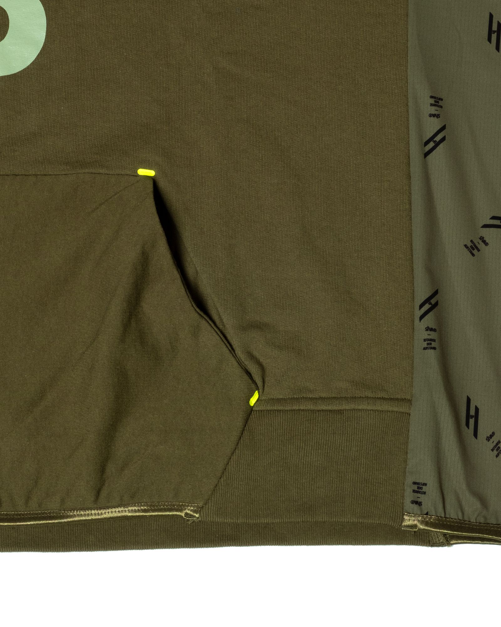 「予約商品」KANGAROO-POCKET WIDE JOGGER HOODIE / col: KHAKI