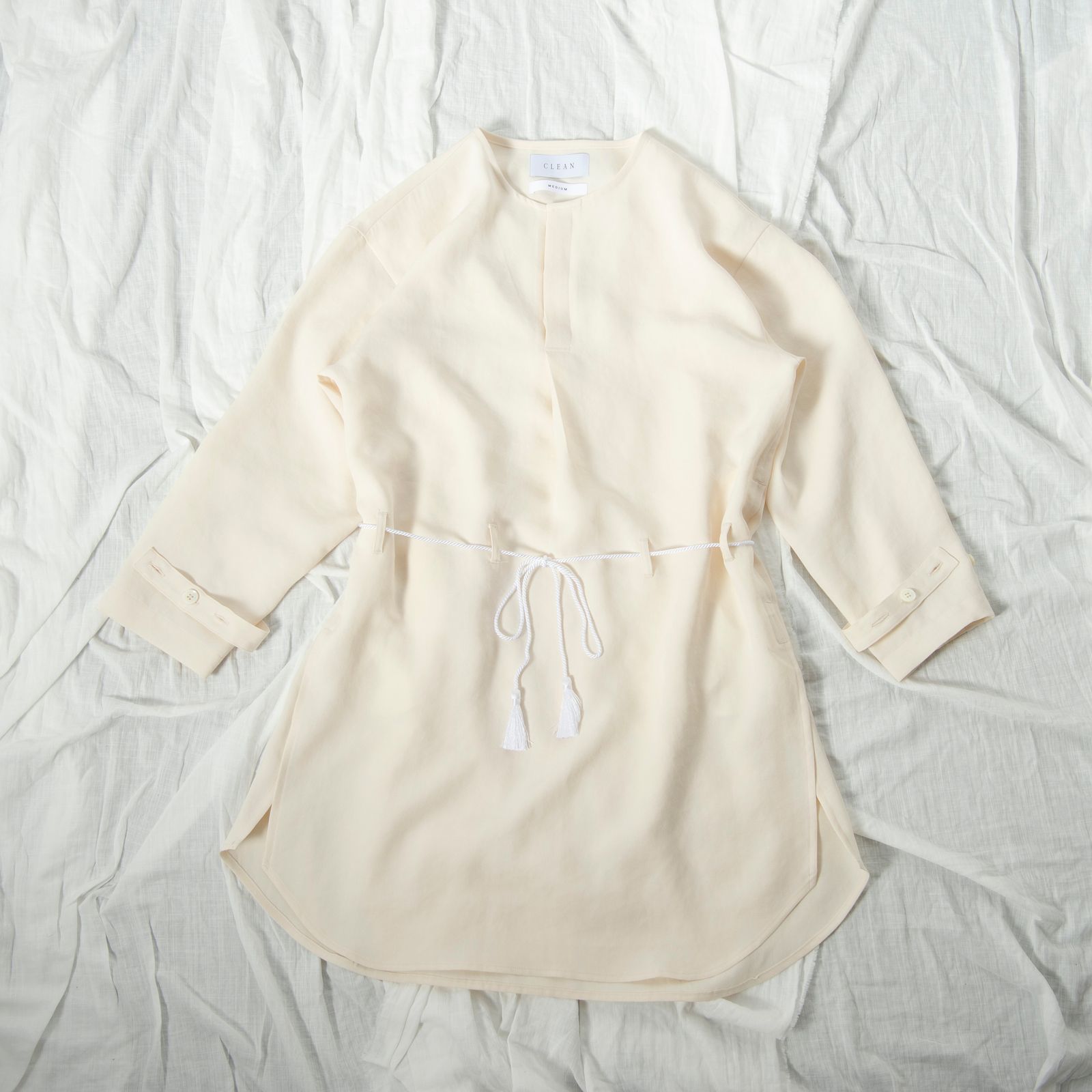 「予約商品」DOUBLE OXFORD TUNIC (WHITE)