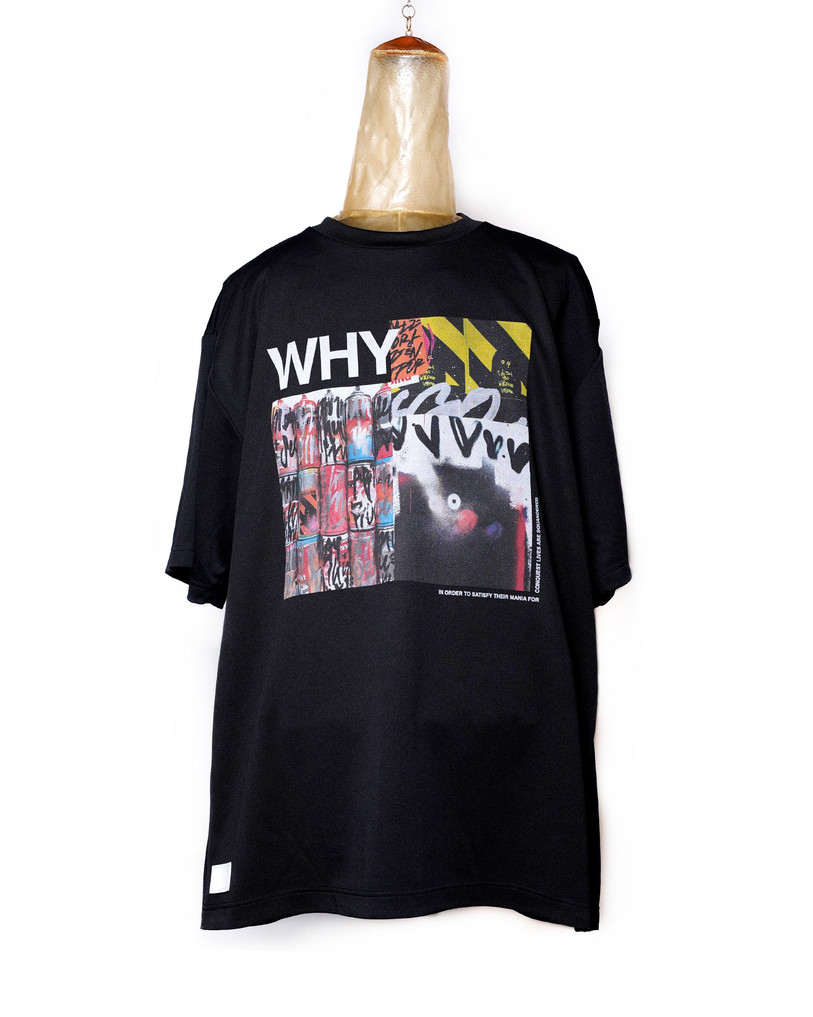 WHY x RATFACE WIDE DRY-TEE / col: BLACK