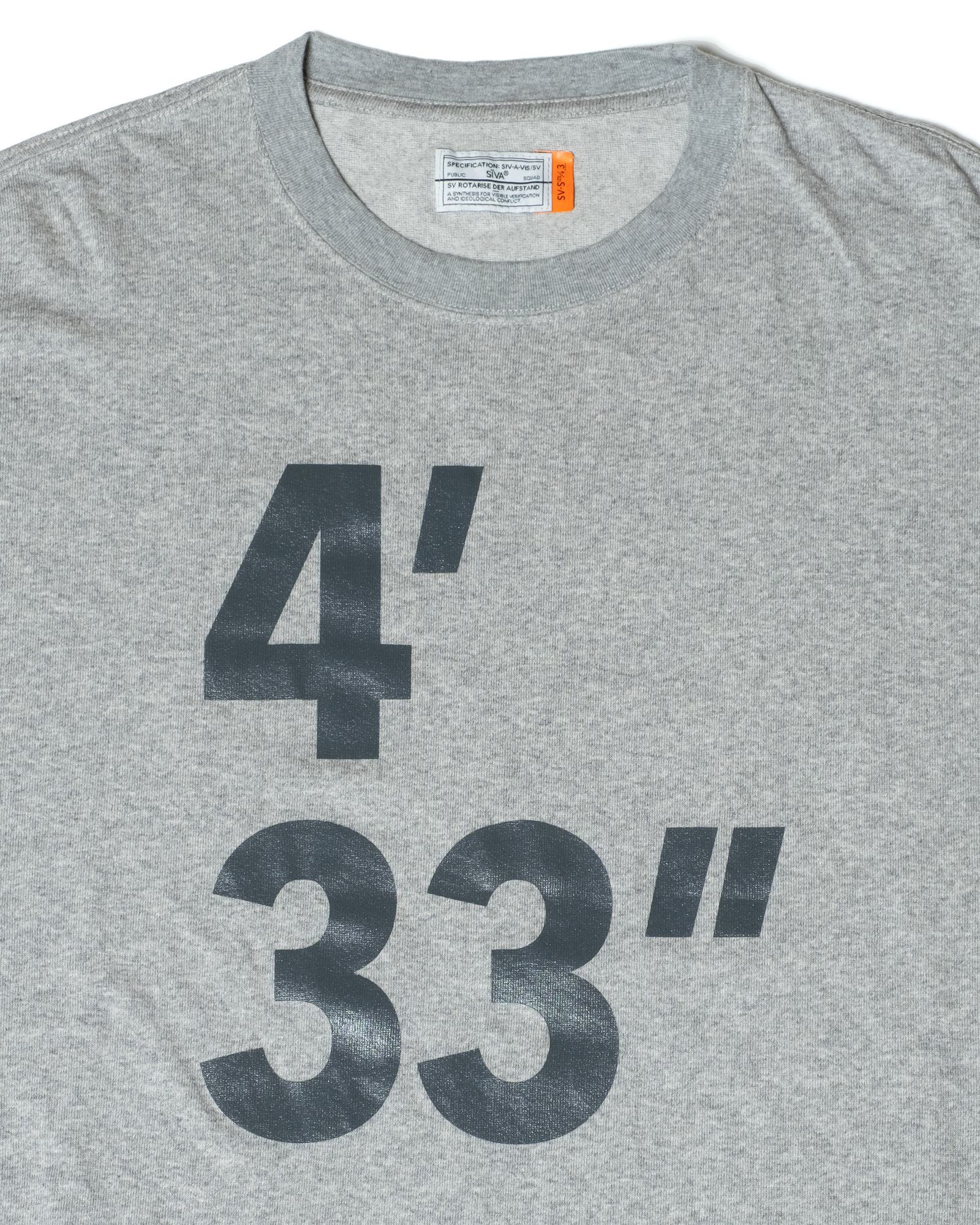 「予約商品」KANGAROO-POCKET WIDE TEE / col: HEATHER GRAY