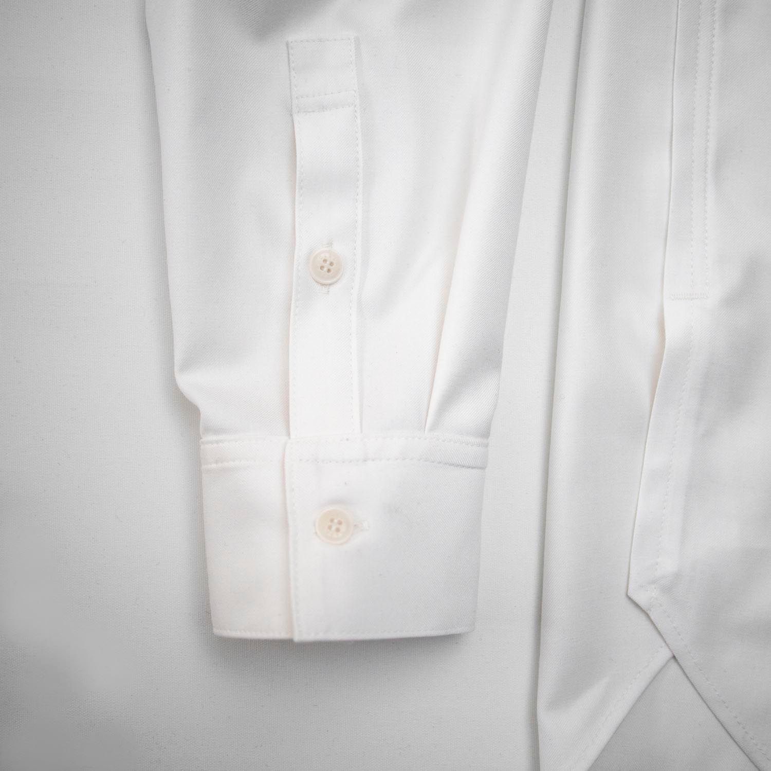 STAND COLLAR SHIRT (WHITE)