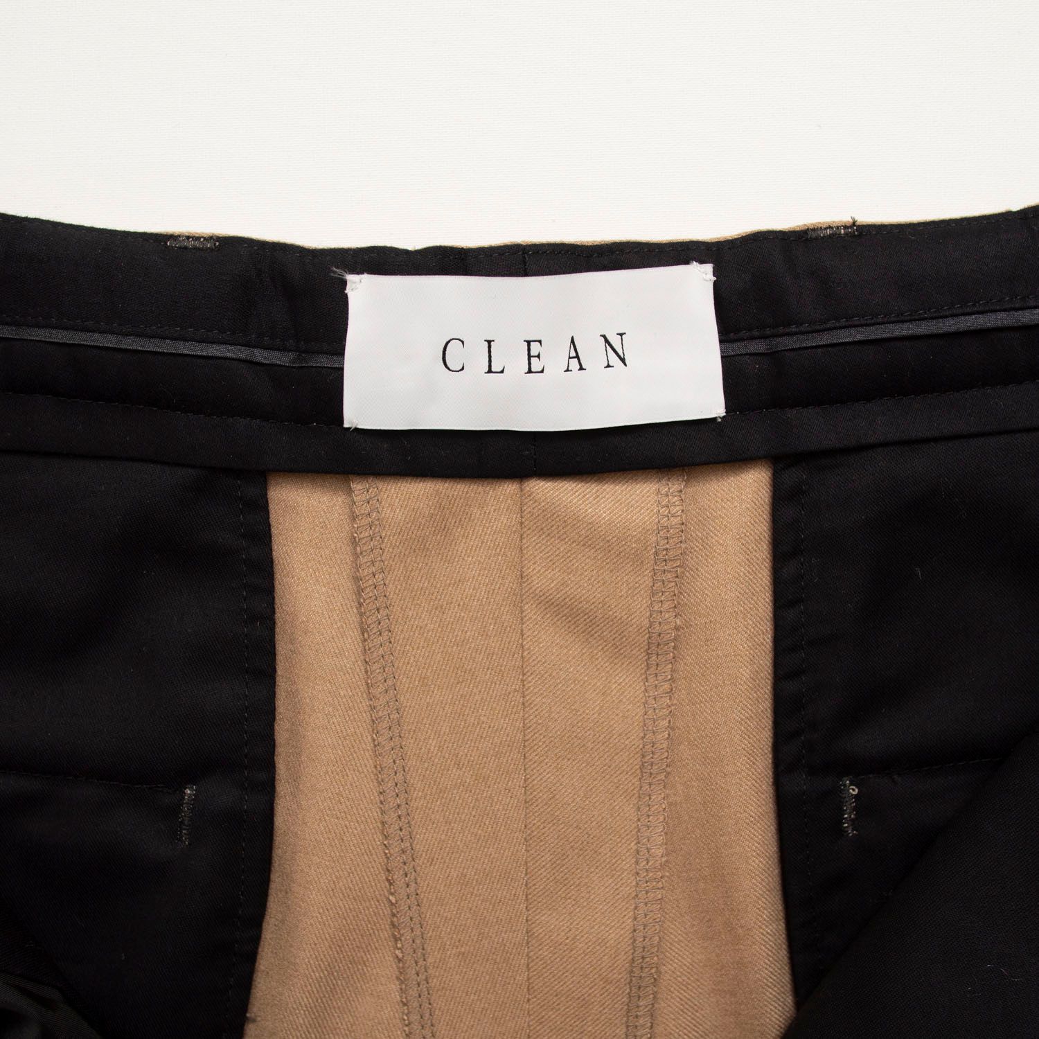 WIDE TAPERED PLEATS PANTS  (BEIGE)