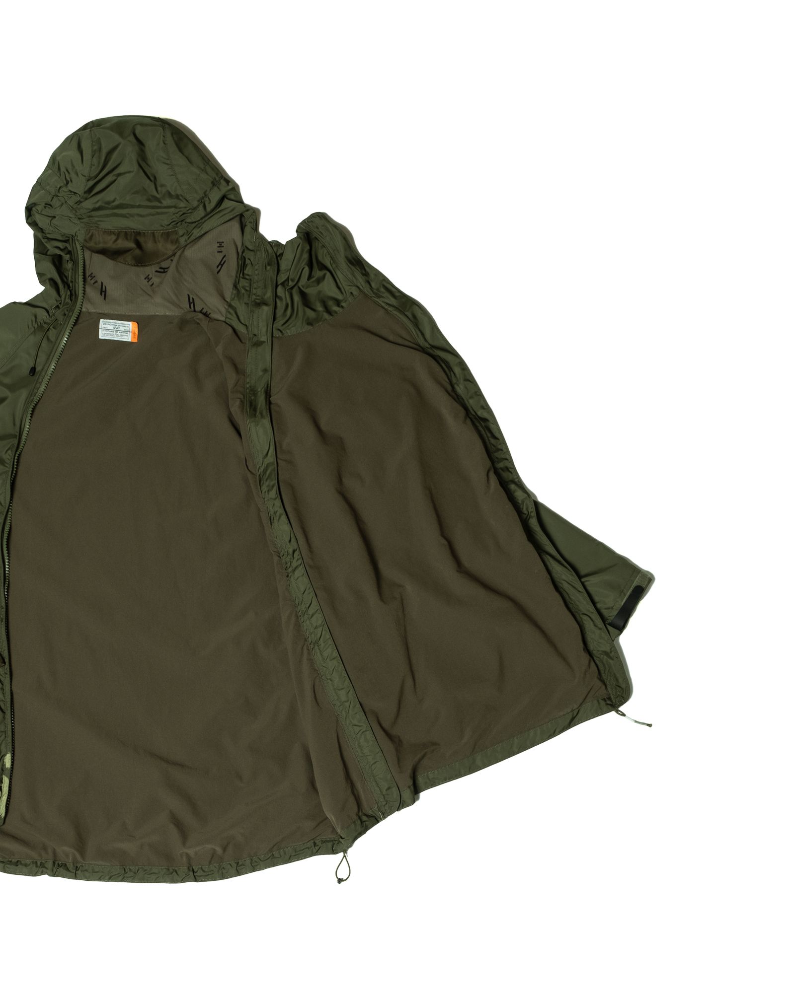 「予約商品」ALICE-PACKS W-ZIPPER WIDE HOODED JACKET / col: KHAKI