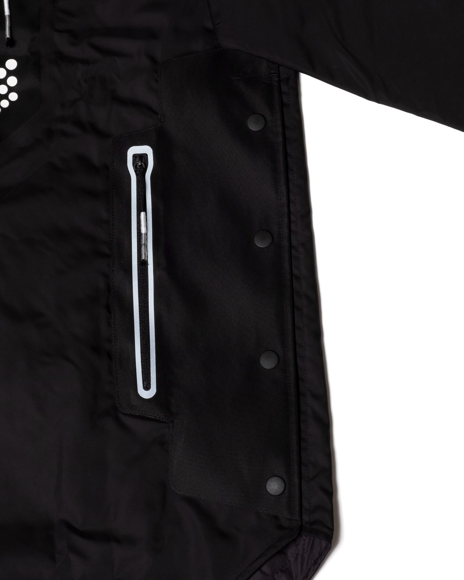 「予約商品」COLLARLESS OVERSIZED LONG PADDING COAT / col: BLACK