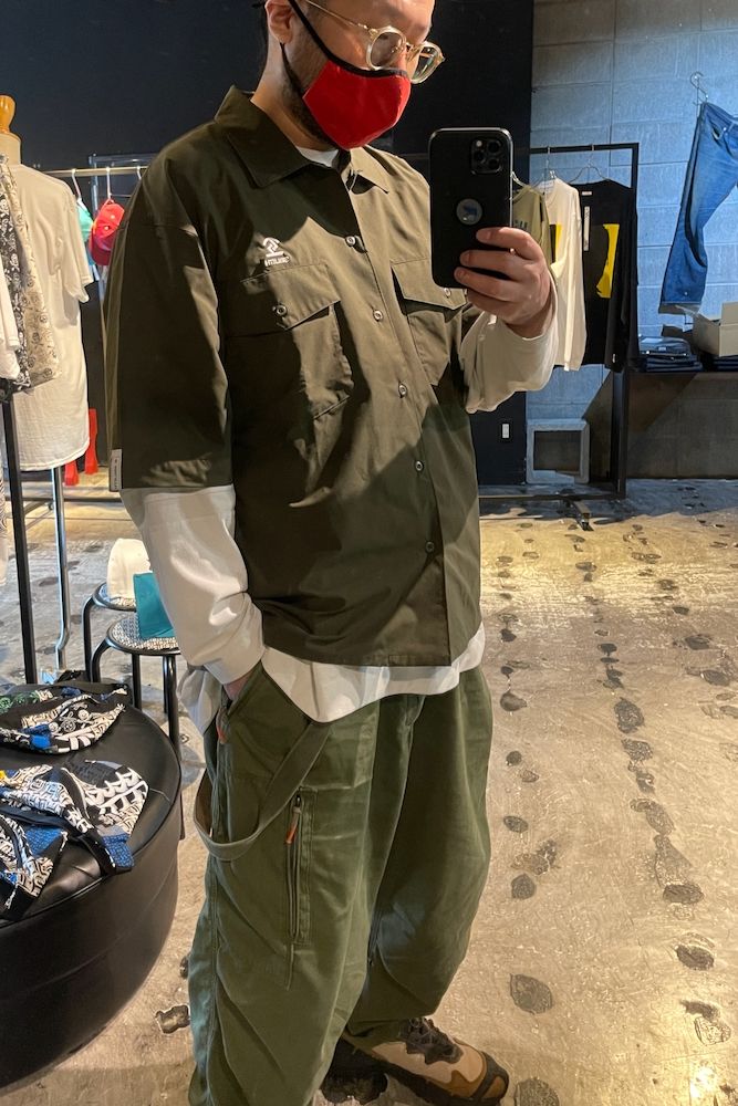 【OFFICIAL BOOTLEG CTLG 19】”ANTI-2” Micro Ripstop Loose Fit Shirts  "別注カーキ"