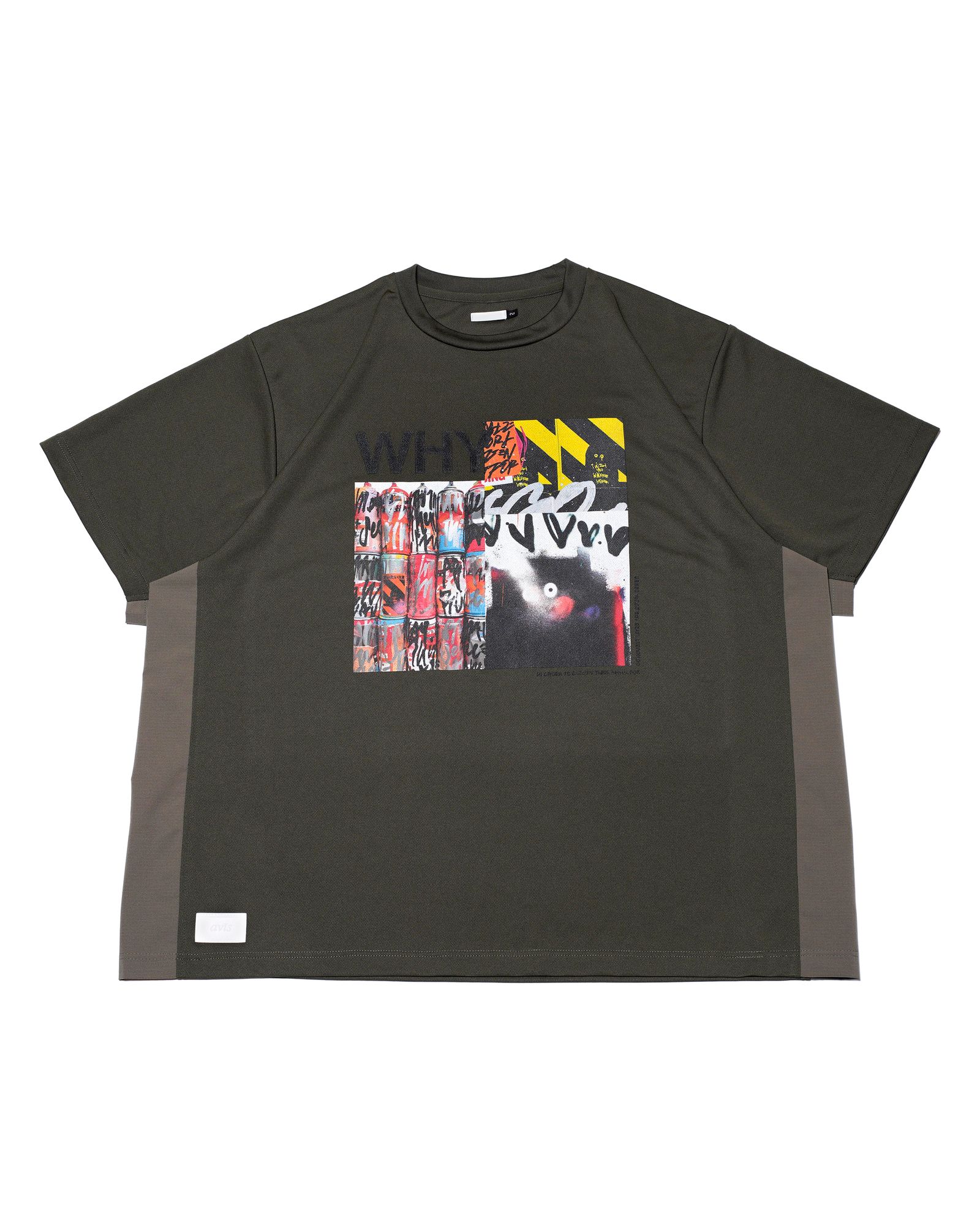 WHY x RATFACE WIDE DRY-TEE / col: KHAKI