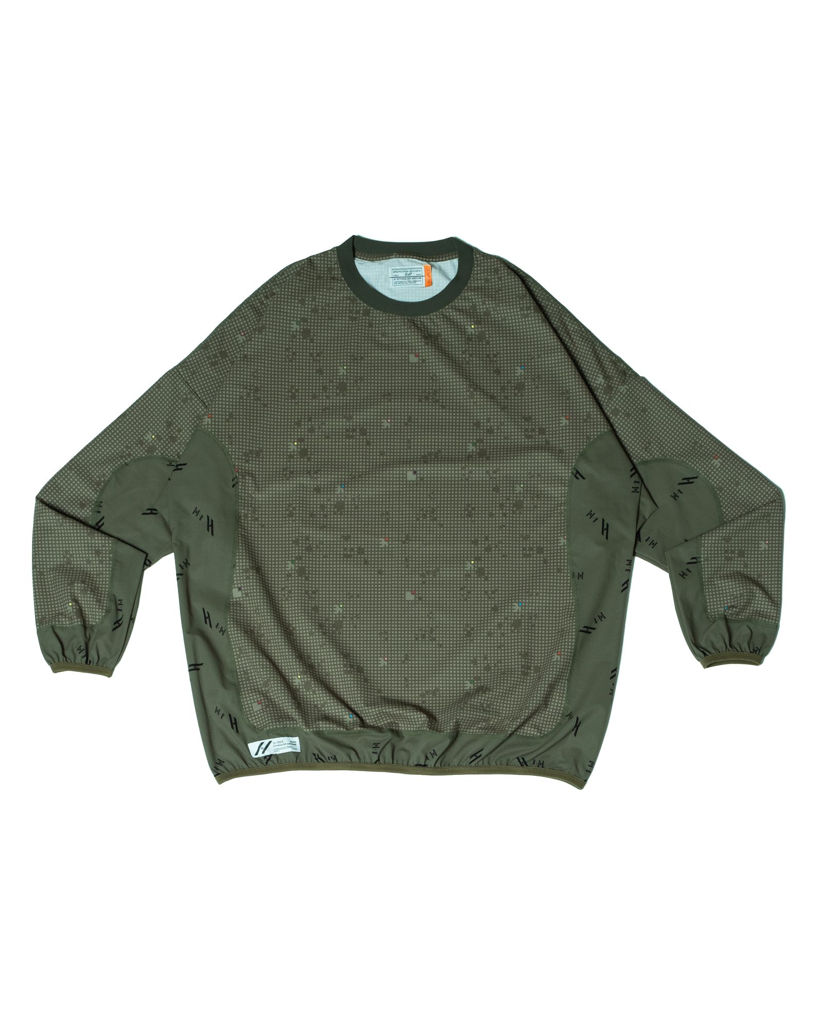 NIGHT-CAMO OVERSIZED L-SLEEVE / col: KHAKI NIGHT-CAMO