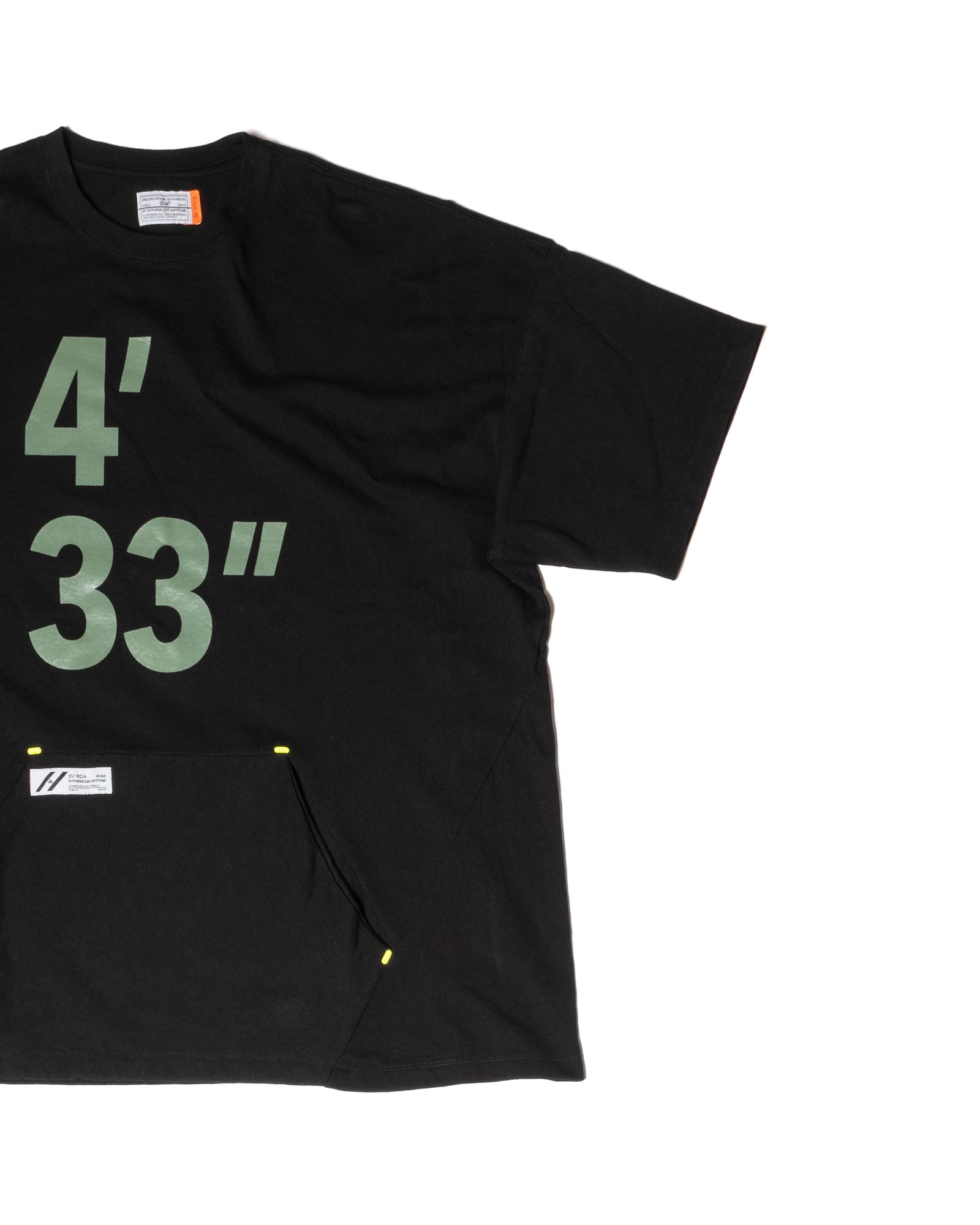 「予約商品」KANGAROO-POCKET WIDE TEE / col: BLACK