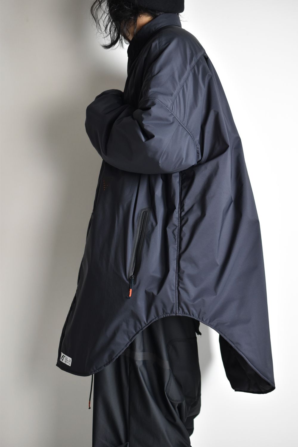 TOO BIG BAGGY QUILTED SHIRT COAT c/#2 KHAKI