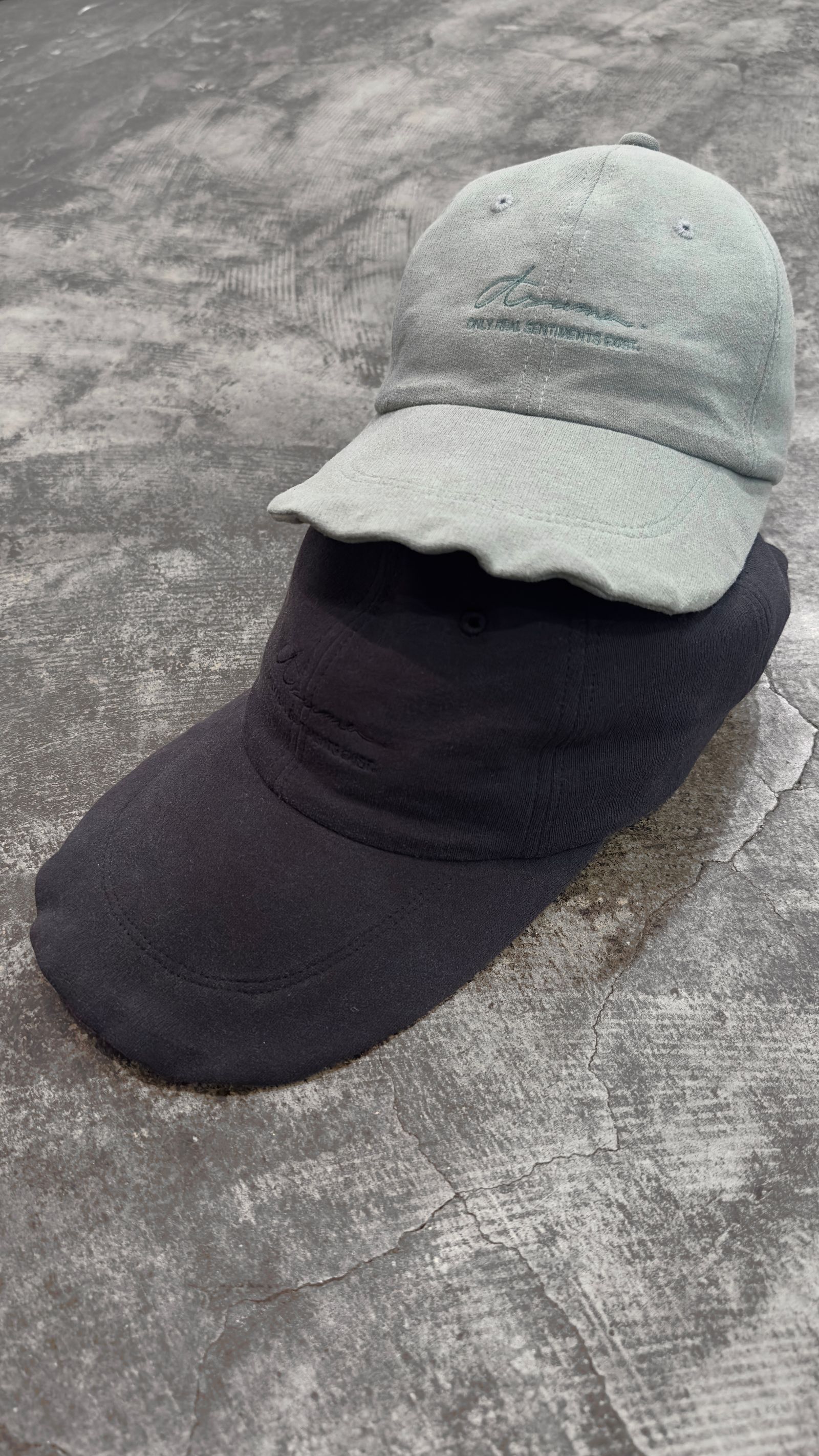 “YOREYORE” LOW CAP / キャップ (BLACK,KHAKI,LIGHT GREY)